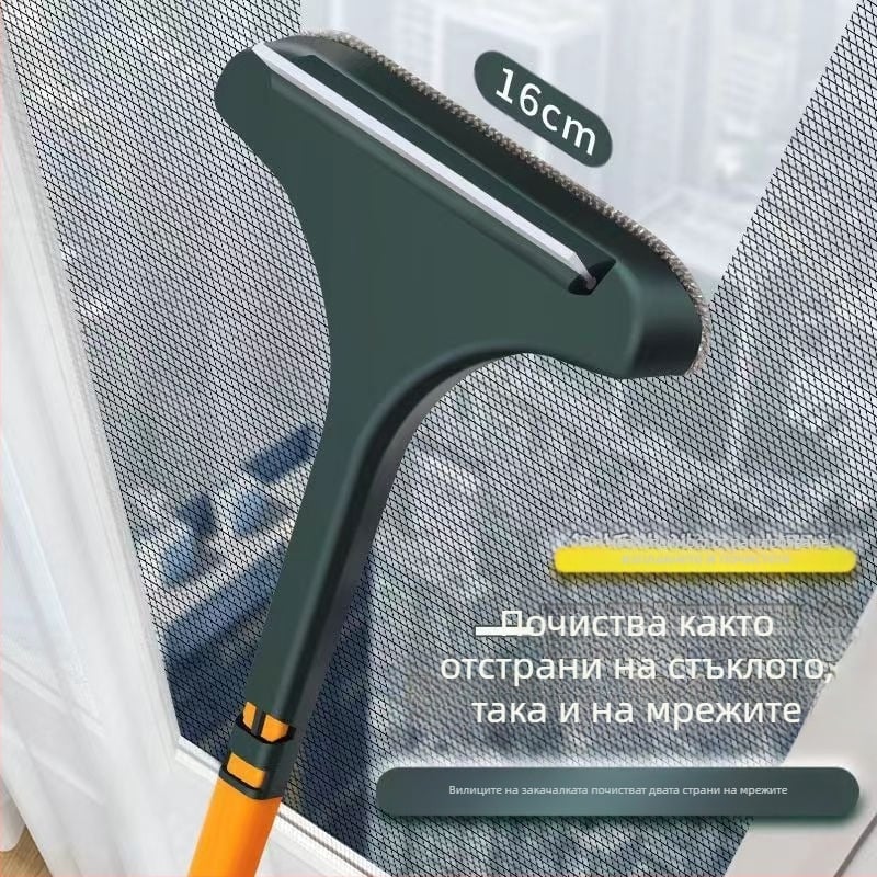 Двустранна пластмасова четка за почистване на прозорци, домашна употреба, ръчен почистващ инструмент, 200 броя в кутия