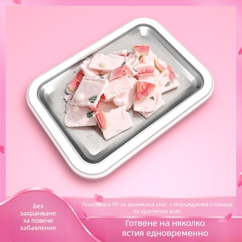 Машина за ледени десерти от неръждаема стомана, правоъгълна, обем 301–500 мл, без електричество, персонализирана обработка