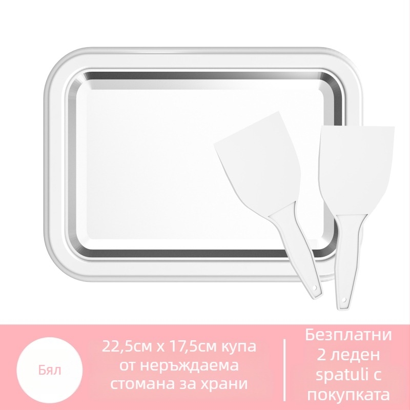 Машина за ледени десерти от неръждаема стомана, правоъгълна, обем 301–500 мл, без електричество, персонализирана обработка