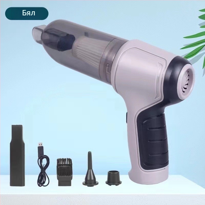 Ръчна прахосмукачка за автомобил, безжична, 7.4V, 120W, 1900Pa всмукване, презареждаща се