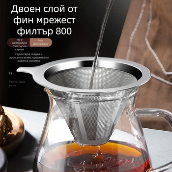 Метален фунак за кафе от неръждаема стомана – ретро стил, марка Chef Ji Qixiu, тип аксесоар: фунак, ръчно използване