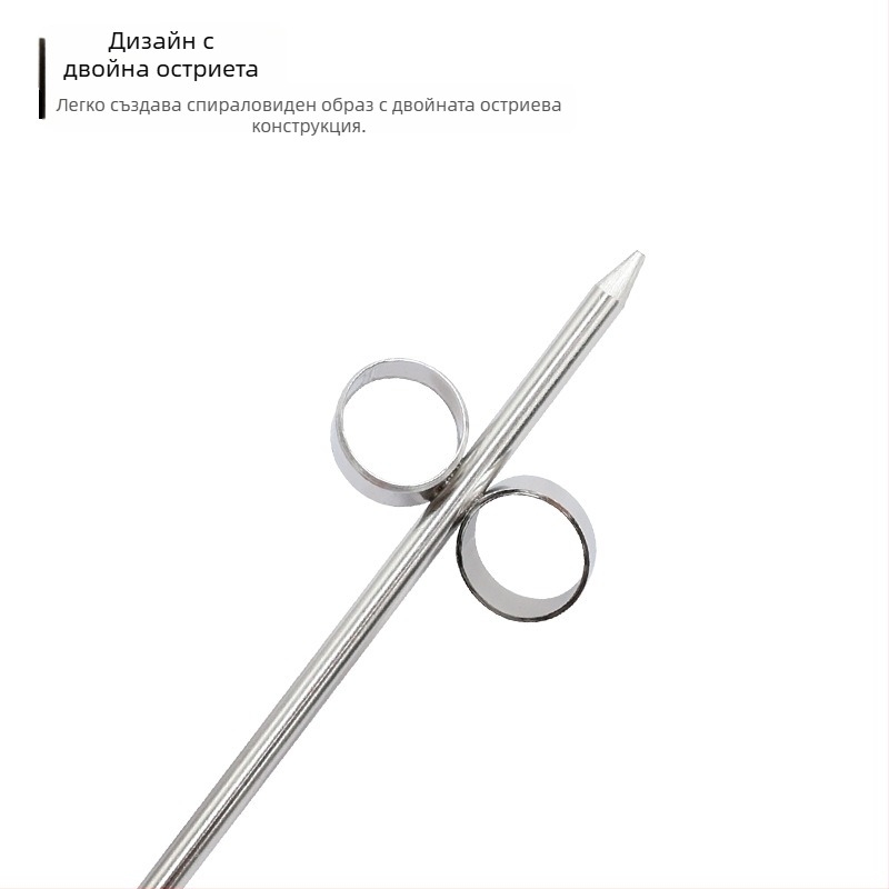 Chef Ji Qixiu Неръждаема стомана + ПП Многофункционален резач за зеленчуци със спирален ролер и резачка за краставица