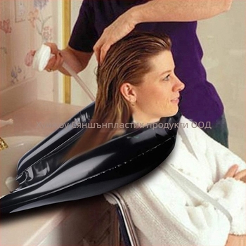 Надуваема възглавница за измиване на коса и носима PVC басейн за грижа за косата, портативна мивка, печат на лого и персонализация, марка Golden Dolphin