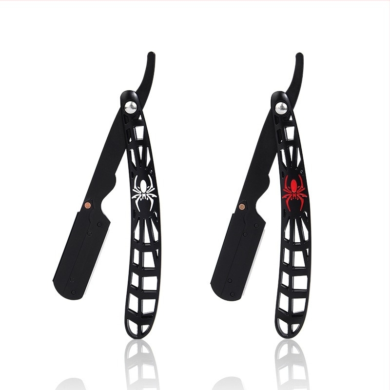 Метална ръчна самобръсначка с неръждаема стомана; дръжка от цинкова сплав; 120 бр. в опаковка; подходяща за оформяне на брада и подстригване на вежди