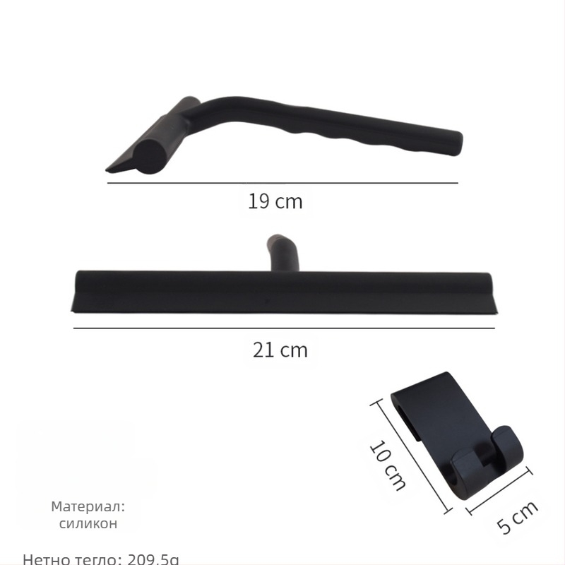 Силиконова чистачка за стъкло за домакинство – едностранна, с силиконов държач за пръст