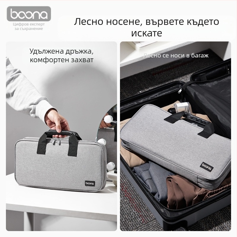 Baona BN-K005 Чанта за съхранение на преса за коса Dyson, Oxford плат, носимост 5 кг, защитен калъф