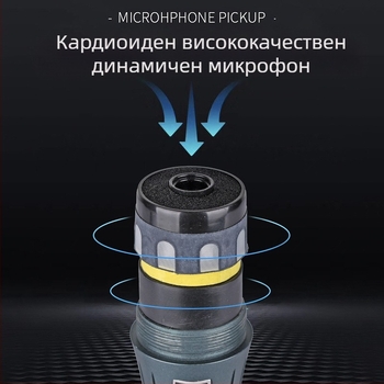 Жично динамичен микрофон за KTV, конференции и домашно ползване — 30 Hz–15 kHz, SNR ≥95 dB, модел 001