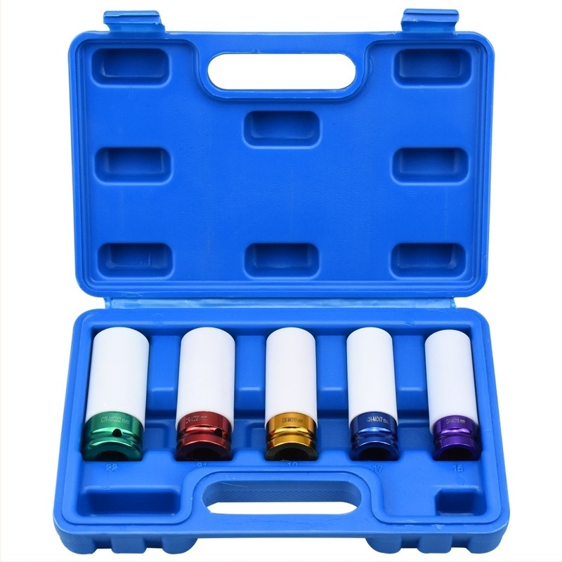 Защитни маншети за гуми, комплект от 3 части – метрични, високовъглеродна стомана, полирано хромирано покритие, накрайник с единичен профил