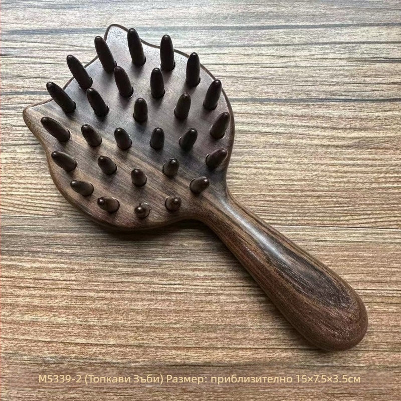 Дървен масажен гребен от палисандрово дърво, Seven Grazing, произход Dongyang, за обикновени потребители