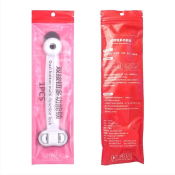 Многофункционален заключващ механизъм за безопасност за бебета и деца – антищипване, за шкафове и чекмеджета (опаковка 100)