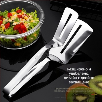 304 неръждаема стомана: многофункционален кухненски инструмент, щипки за риба, шпатула и щипки за стекове, висока температурна устойчивост