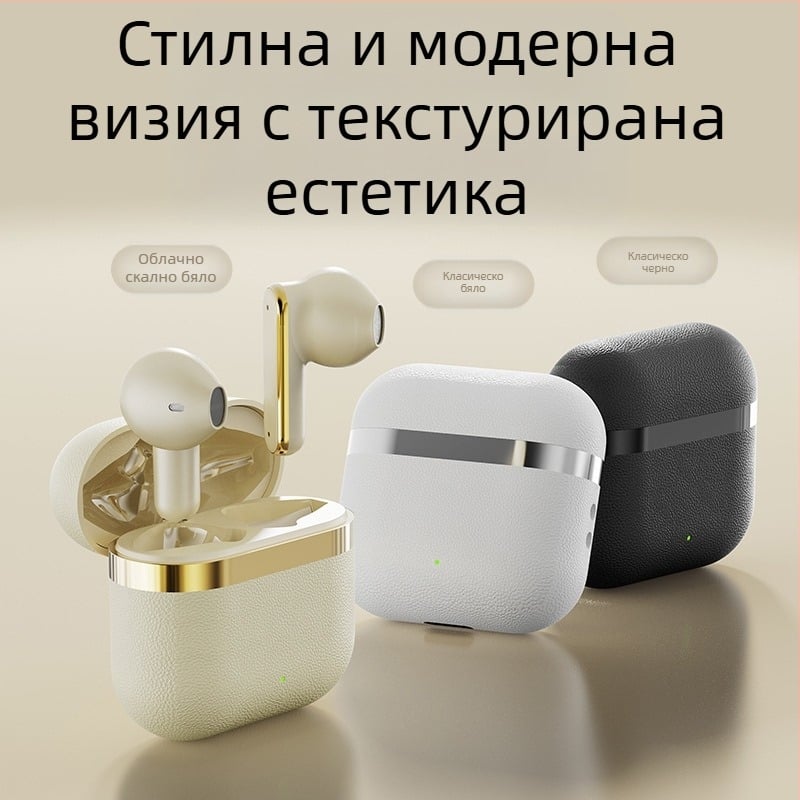 Безжични Bluetooth слушалки за ухо с шумопотискане, цифров дисплей, частен модел, Bluetooth 5.4