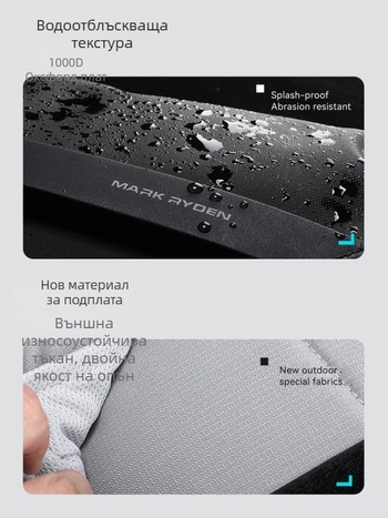 Мъжка презрамкова чанта MARK RYDEN, градска простота, Oxford плат, подплата от полиестер, еднотонен модел, износоустойчива за ежедневна употреба