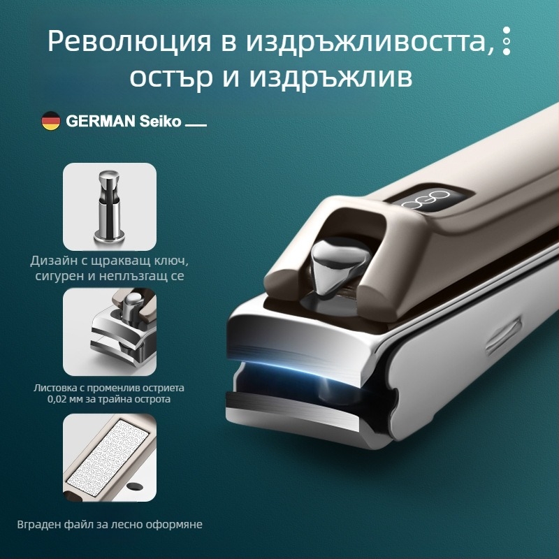 BTCLNTOS нокторезка, антикапещ дизайн, карбонова стомана и цинково-алуминиева сплав, плоско уста