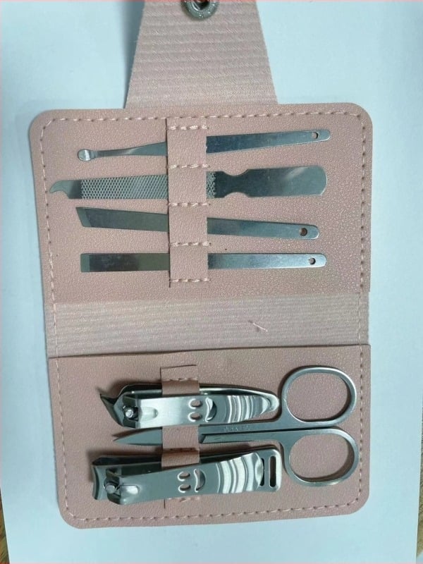 Комплект инструменти за подрязване на нокти • неръждаема стомана • 7-частен комплект • Марка Five Cows