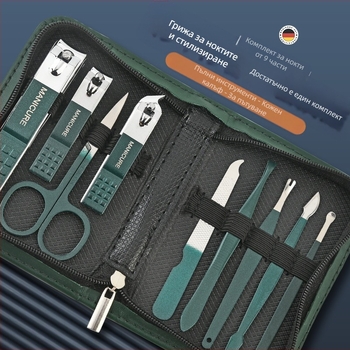 Набор клещи за подрязване на нокти, въглеродна стомана, антиразпръскващи, портативни козметични инструменти, OEM марка