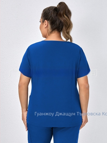 Дишаща топ с матов джоб и сет топ и панталони, 3/4 ръкав, полиестер-еластанова смес (90–95% полиестер), пролет 2025 стил японско-корейско свободно облекло