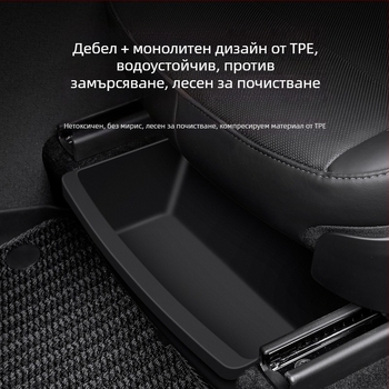 Подседалкова кутия за Tesla Model Y — водоустойчива пластмасова организация за долната част на седалката
