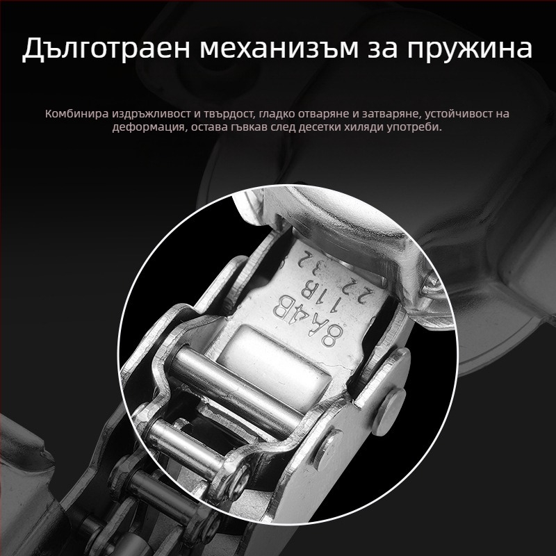 Двухстъпков демпфериращ панти за врати на шкафове и гардероби, Baosteel hemp fabric, електроплакиран завършек