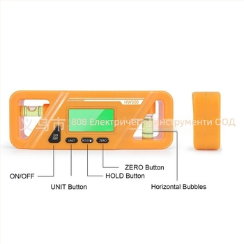 Solid цифров наклономер с нивелир и ъгломер – хоризонтална линейка
