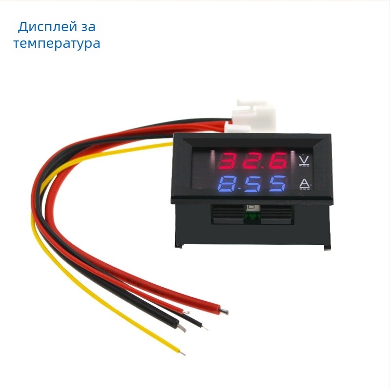 ZY LED DC измервател на напрежение и ток с двойен дисплей (DC 7–100 V, 10/50/100 A)