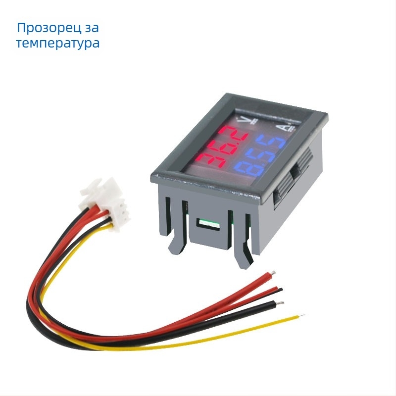 ZY LED DC измервател на напрежение и ток с двойен дисплей (DC 7–100 V, 10/50/100 A)