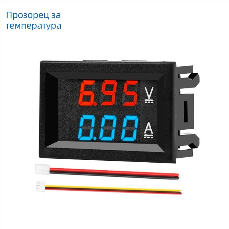 ZY LED DC измервател на напрежение и ток с двойен дисплей (DC 7–100 V, 10/50/100 A)