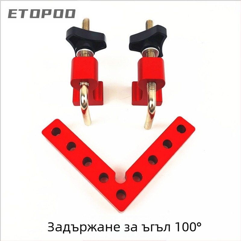 Дърводелски правоъгълен измервател и линейка, алуминиева сплав, диапазон 140 мм, точност 1 мм