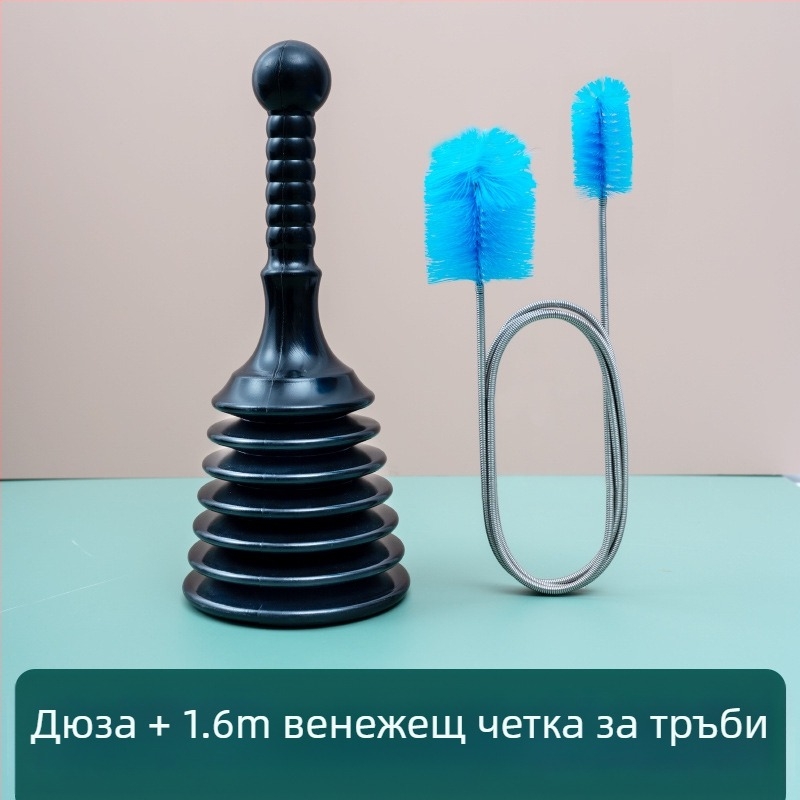 PVC отпушвател за канали – домашна употреба, марка Square horse; за кухня, тоалетна, мивка, баня и подов дренаж