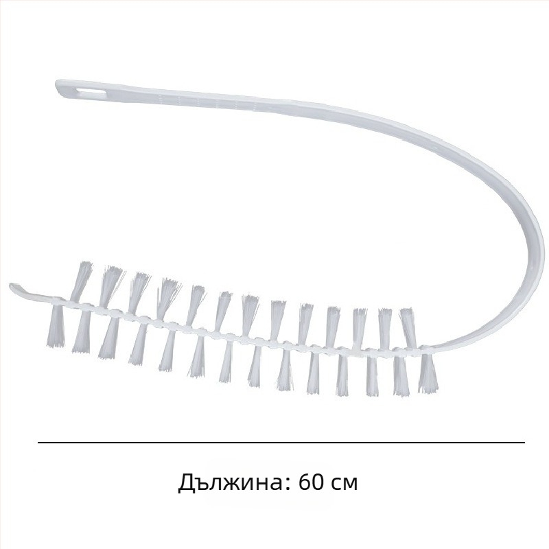 Четка за почистване на барабан на пералня с дълги четина за вътрешна стена и цилиндър — пластмасова, без демонтиране