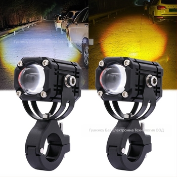 Мотоциклетен LED прожектор Devil Eye - корпус алуминий+PC, 30W, 9-80V, 5000LM