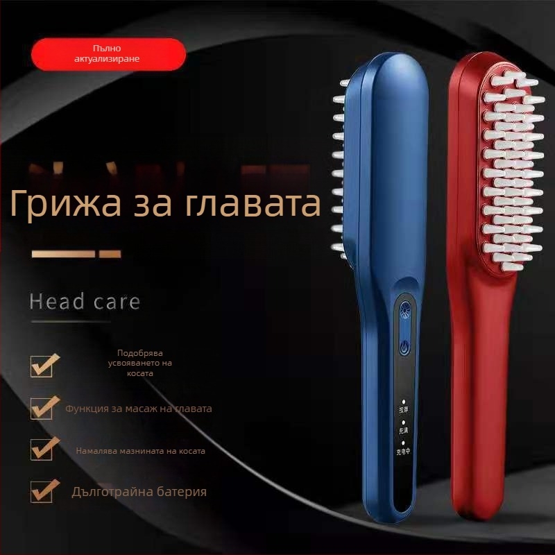 Четка за масаж на главата с USB захранване, механичен контрол, 3-та скорост, вибрационен масаж — LJ-S101, Xin Li Yan