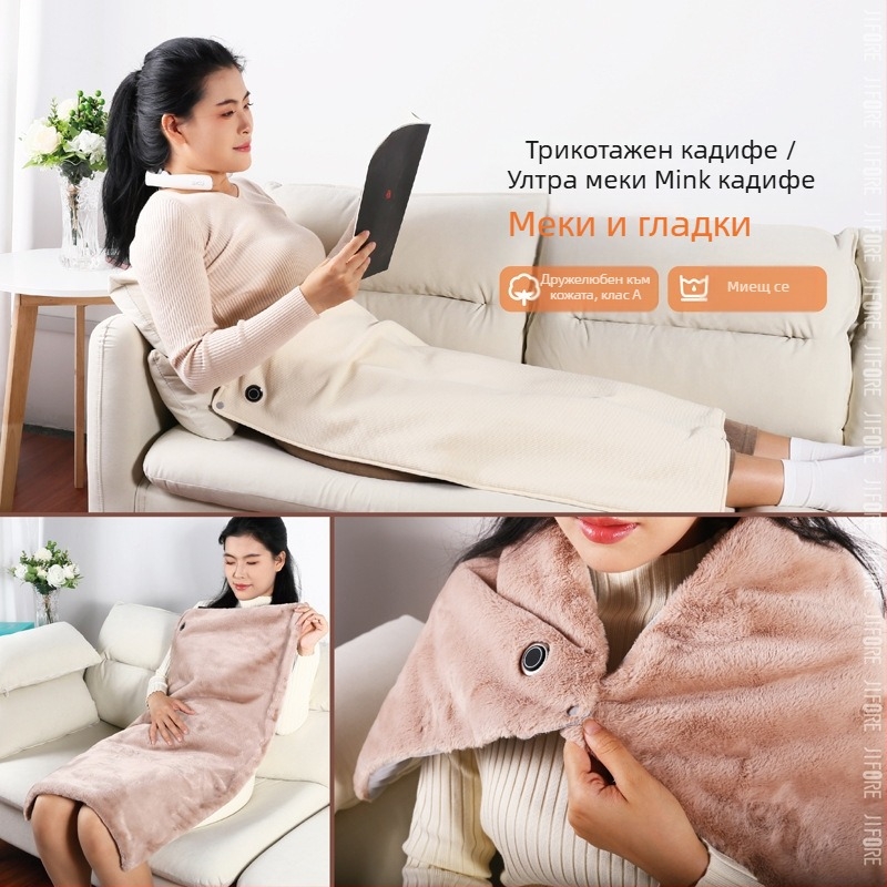 Електрическо одеяло HS05 с графеново нагряване, USB захранване, три нива контрол на температурата, синтетично влакно