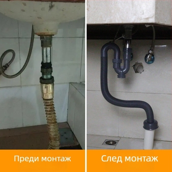 S-образна дезодорираща канализационна тръба | Модел: S-bend deodorant sewer pipe; Материал: PP; Форма: S Bend; Марка: Ruiquan