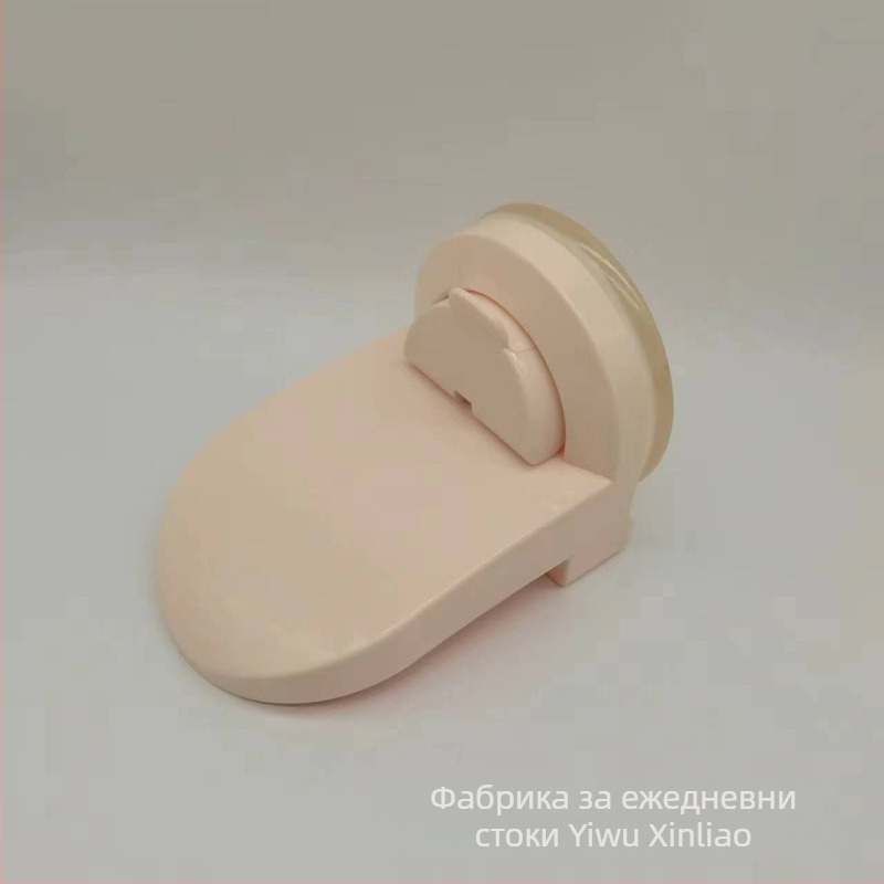 Педал за баня с вендуза — монтаж чрез кука, без пробиване, еднослоен държач за баня