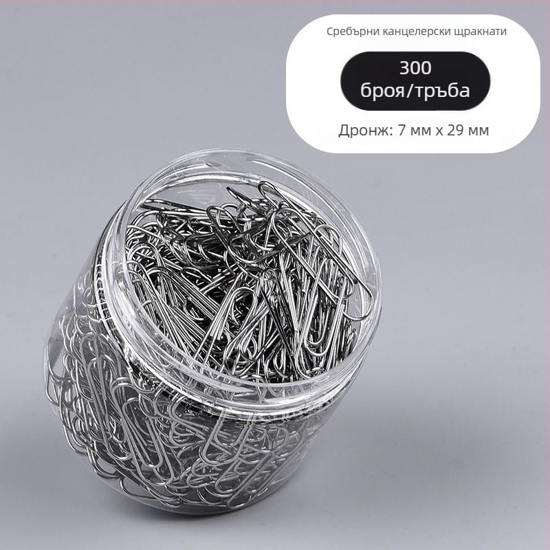 Westide метални кламери за офис – модел Mixed color tube paper clip, 1 пакет