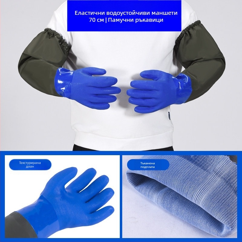 Защитни ръкавици – водоустойчиви, подплатени с флис, устойчиви на порязване, противохлъзгащи, удебелени; подходящи за риболов и автомивка