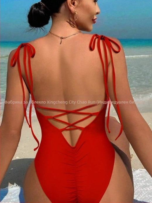 Цял купалник за жени с открит гръб - без презрамки, подплънки за бюст, полиестер 82%, подплата полиестер 18%, тегло 200 g