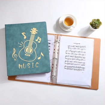 Кожена папка за нотни листове, Monrick, модел Music score clip, 20 страници, дебелина 30