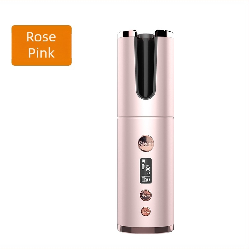 Автоматичен въртящ се уред за къдрене на коса, турмалинови керамични повърхности, диаметър 16–20 мм, 50 W при 220 V, 10 температурни нива