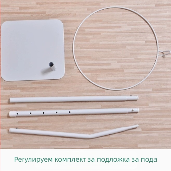 Детска мрежа против комари за креватче с куполна форма, сгъваема подиумна конструкция, единична врата, полиестерна тъкан, рамка от стомана/жица