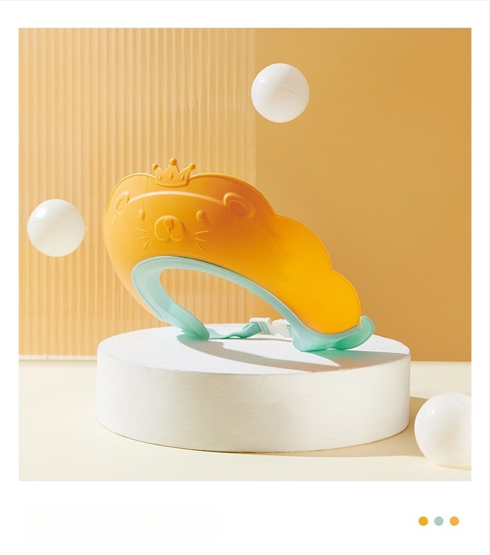 Бебешка шапка за измиване на коса – марка Hukou Xiaole; PP материал; регулируема; произход Taizhou Huangyan