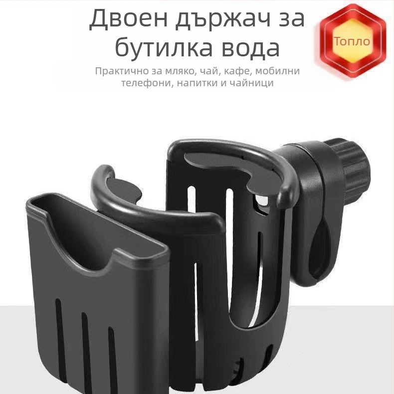 Държач за чаши и телефон – пластмасова скоба; чашен държач 10×10×110.5 мм; държач за телефон 9.5×2.2×9 мм; марка Gong Sheng