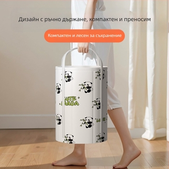 Сгъваема PVC вана за крака с изолация, портативна дълбока вана до коляното