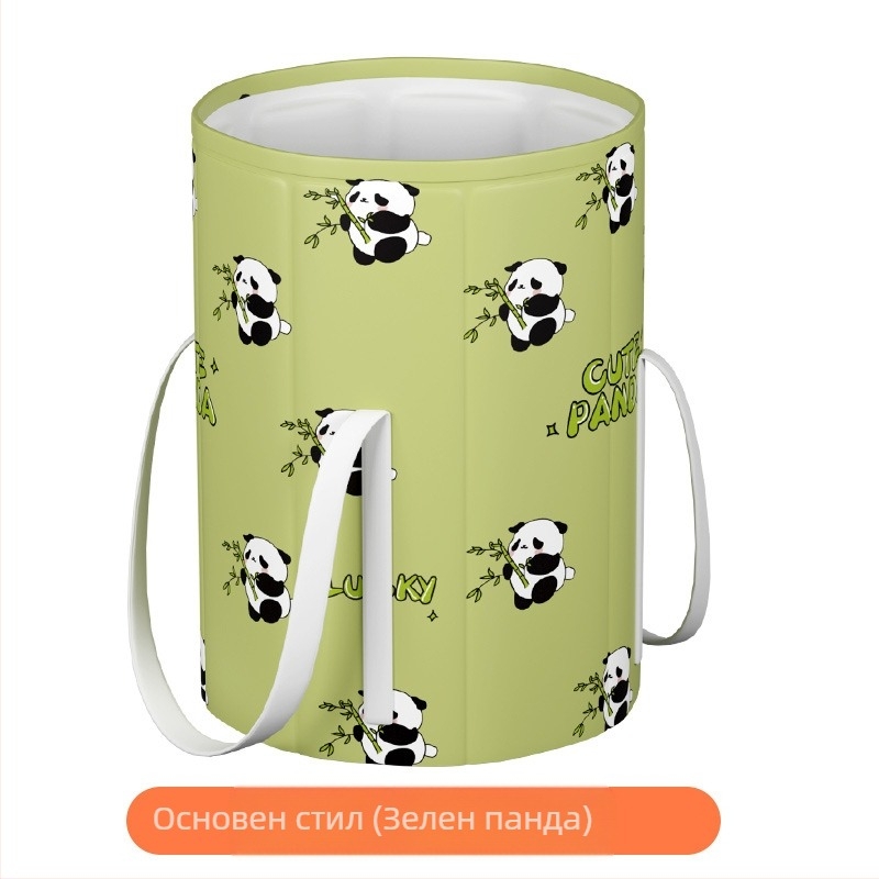 Сгъваема PVC вана за крака с изолация, портативна дълбока вана до коляното