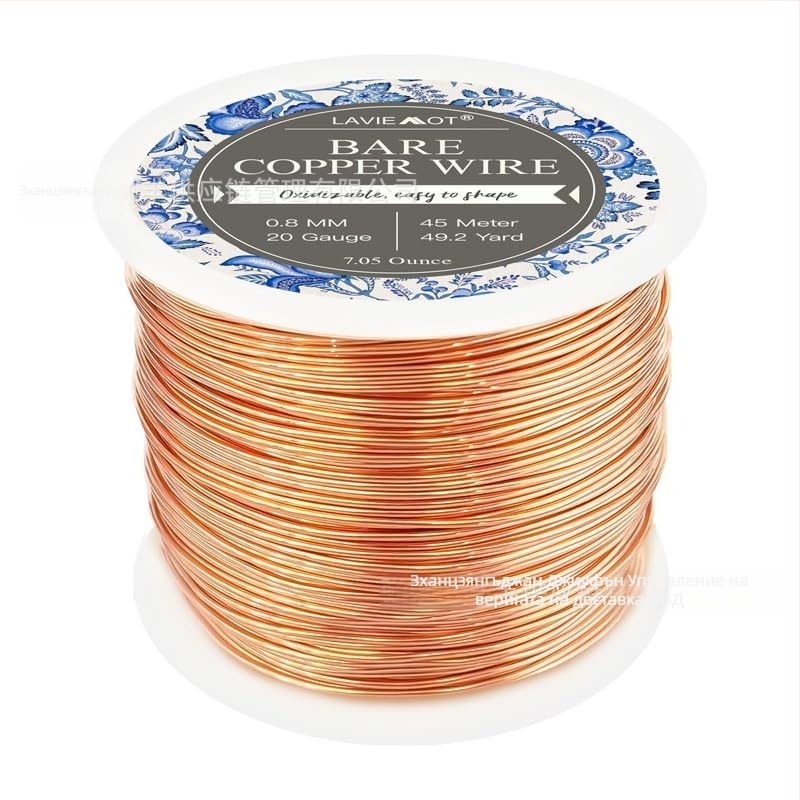 Тел за бижута от мед – чиста медна тел, марка LAVIEMOT, 230 g