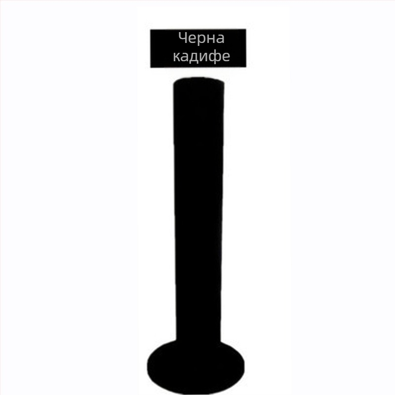 Стойка за бижута, 1-етажна подова стойка за дисплей с дъска от плътност и фланел, корейски стил