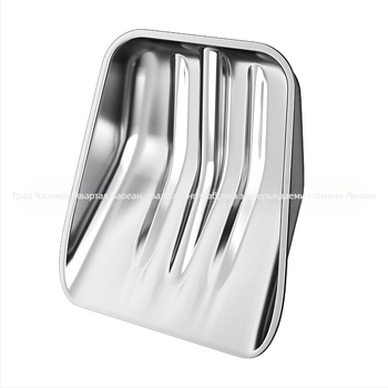 Снежна лопата от неръждаема стомана, дървена дръжка, модел XC