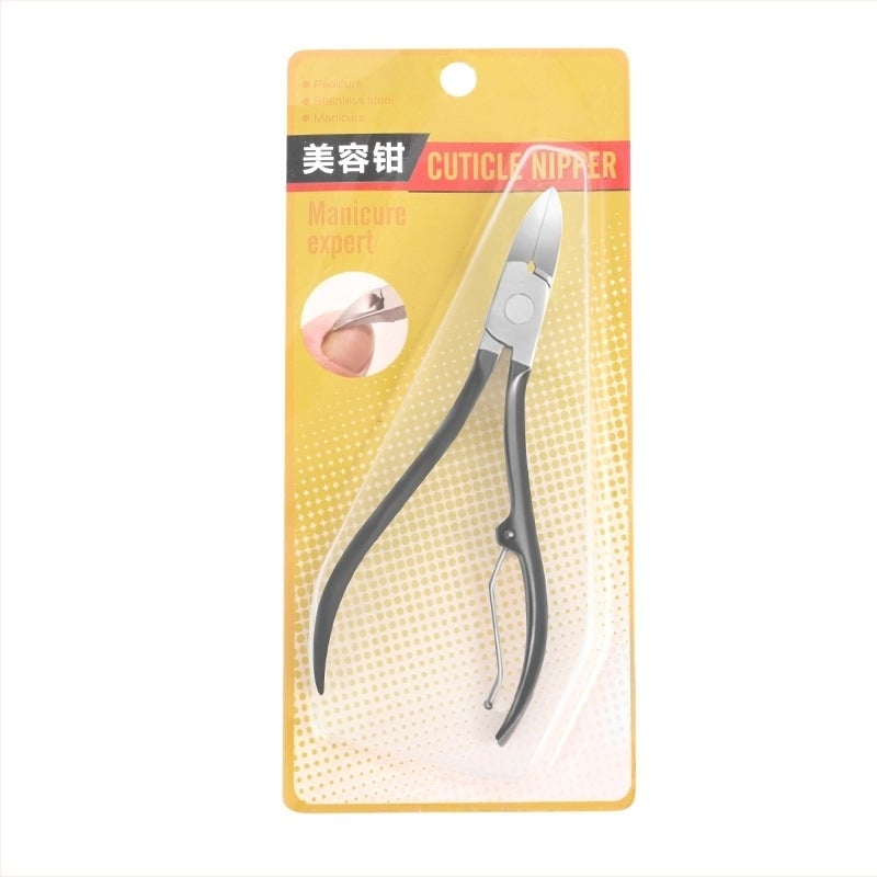 Комплект за маникюр и педикюр от неръждаема стомана – преносим домашен инструмент с клещи за канали на ноктите, многофункционални пинсети, резец за мъртва кожа и дермабразьор