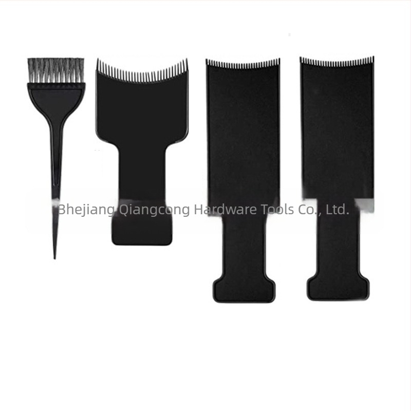 Комплект за боядисване на коса с плоски и разреждащи ножици (30 зъба), дъска за боядисване, четка, ръкавици, ушни протектори и шал; зъби 30, разреждане 25-30, тегло 350 г